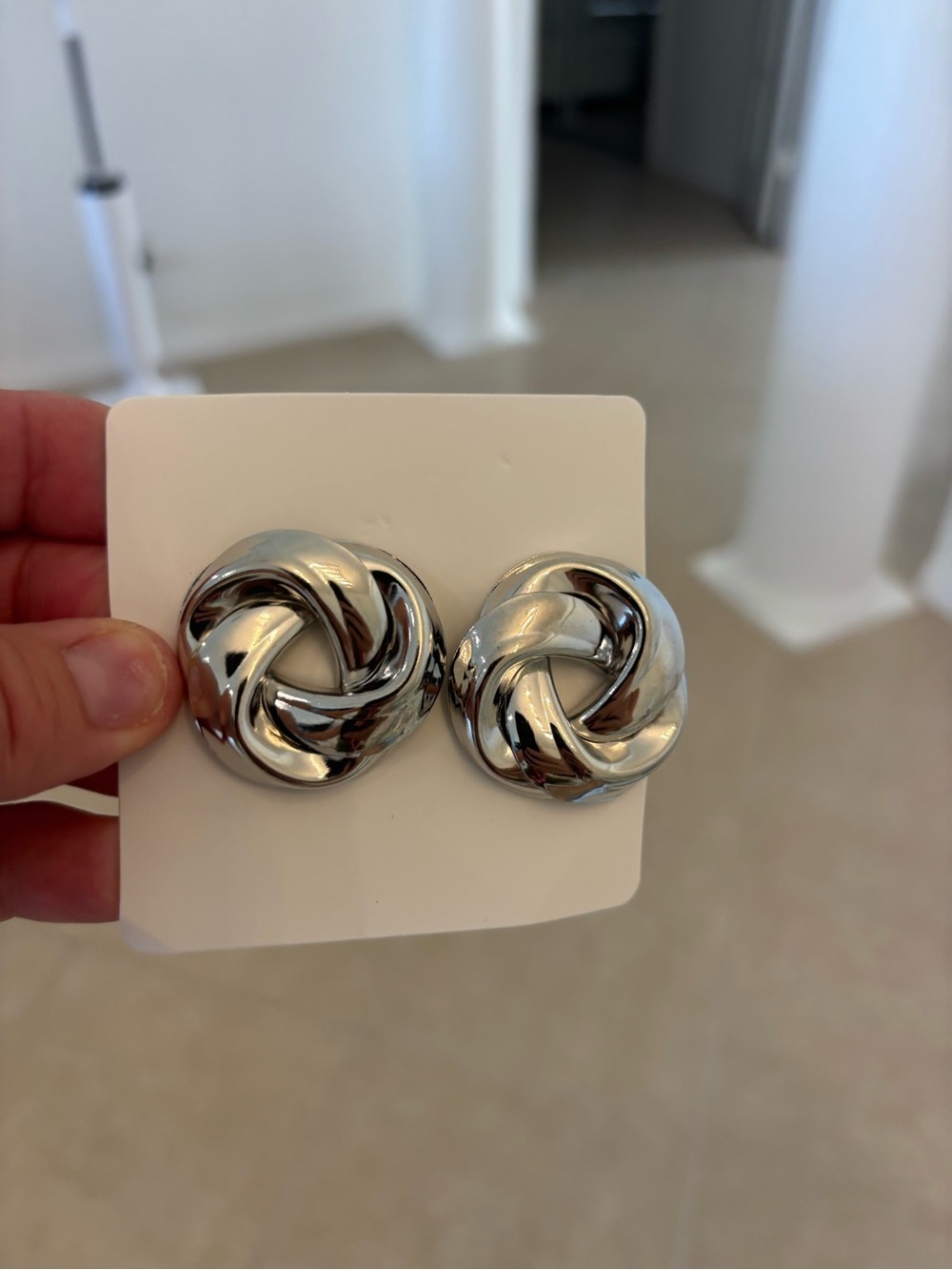Post Silver Knot  Earrings - Women Jewelry Earrings